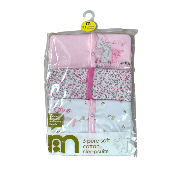 M BABY 3PC SLEEP SUIT SET - Image 2