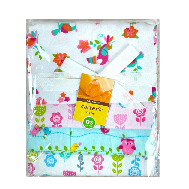 CARETERS 4PCS BABY RECEIVING BLANKET SET