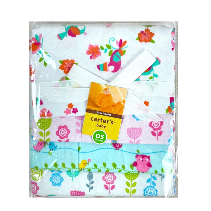 CARETERS 4PCS BABY RECEIVING BLANKET SET
